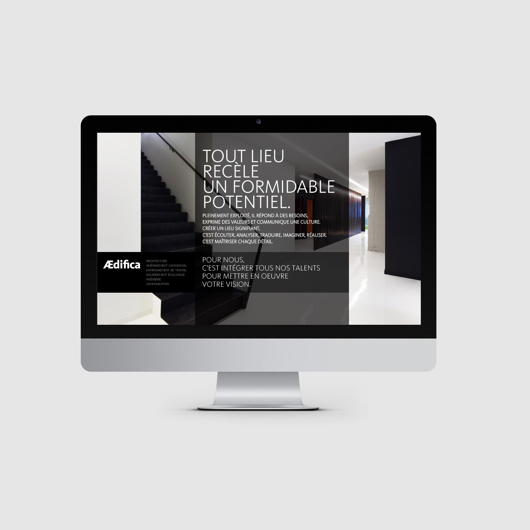 Site web Aedifica