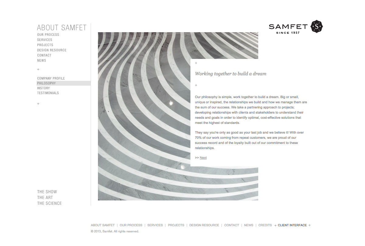 Web design Samfet